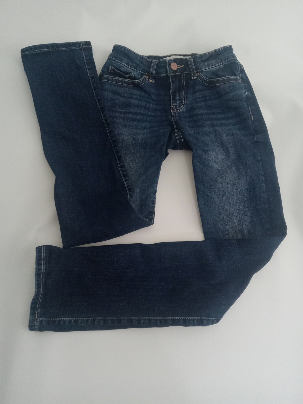 BKE Stella Low Rise Straight Leg Women's Jeans in Dark Blue Sz 24x31.5